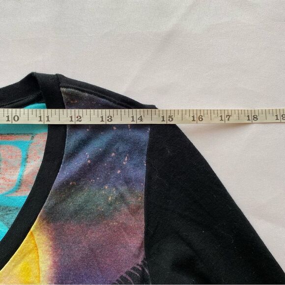 Rare Y2K Custo Barcelona Colorful Contrast Aloha Print Long Sleeve Top Size 2 - Picture 11 of 13